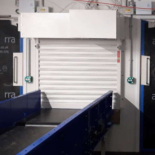Conveyor roller shutter doors by Hart Door Systems
