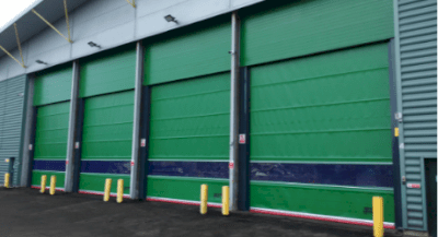 Green automatic doors - reduce building carbon footprint