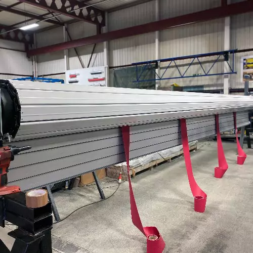 Typhoon tropical storm shutters in production