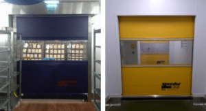 Speedor Mini high speed doors for Arla Foods