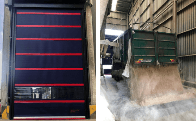 Exported doors from Hart Doors to Gerico France grain facilities in Kenya