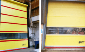 Two Speedor high speed automatic doors - installation