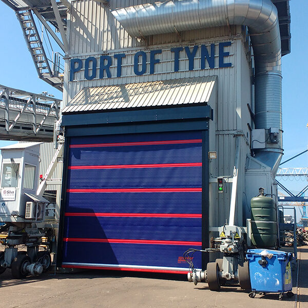 Speedor Storm high speed external shutters at Port of Tyne