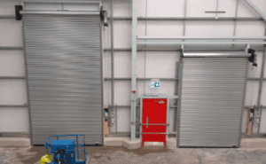 Roller door and insulated roller door installation at Nissan Sunderland